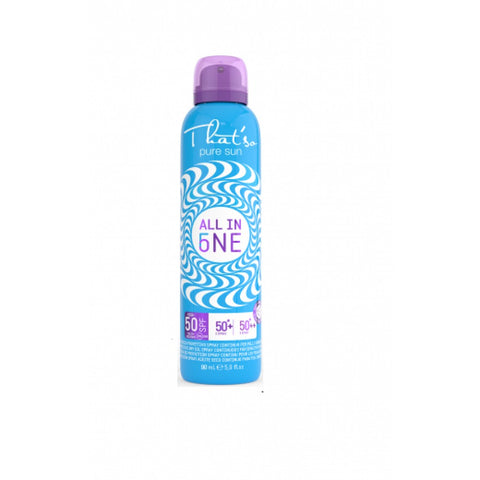 ALL IN ONE - Spray solaire (peaux sensibles & bébés) SPF 50 & 50+ (Bleu) 90ML