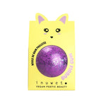 Boule pailletée effervescente parfum bubble gum (violet)